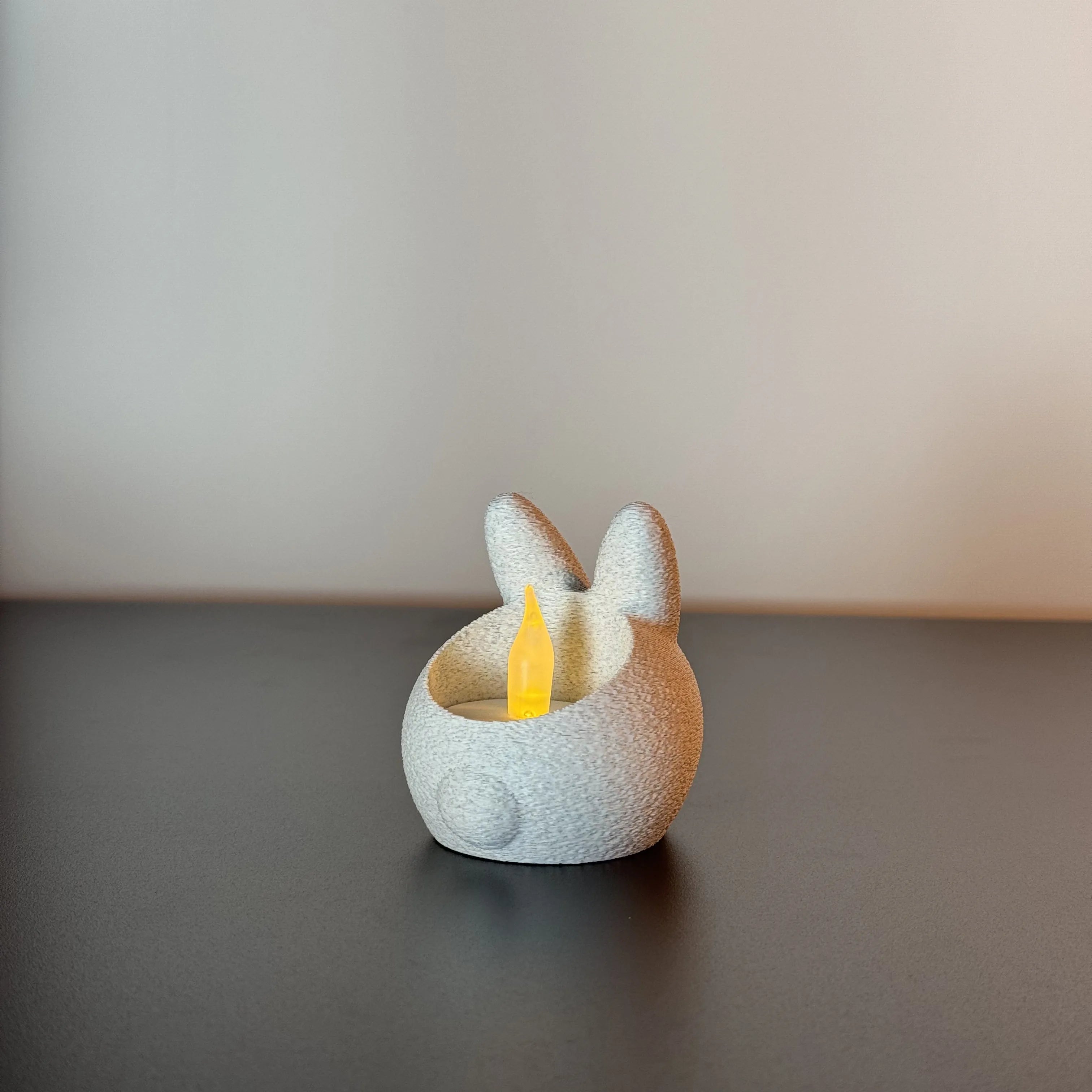 Fluffy Bunny Teelichthalter